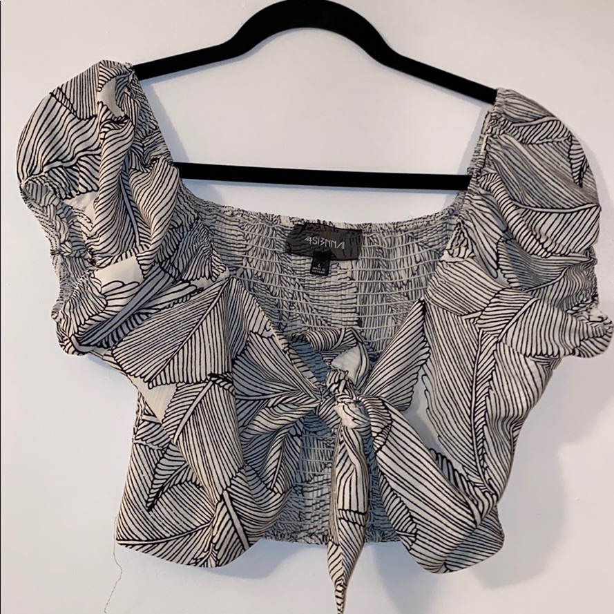 Functioning Wrap Front Crop Top